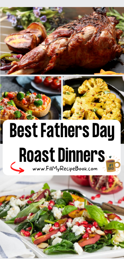The Best Fathers Day Roast Dinners recipe Ideas. Easy homemade healthy meals with meats, vegetables and gravies on a Sunday.