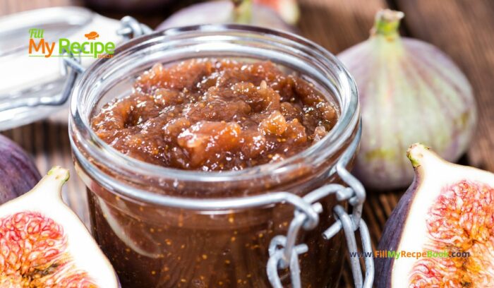 Easy Homemade Fig Jam recipe idea to create. A sweet vanilla fig jam for fillings and spreads on toasts or on crackers for snacks.