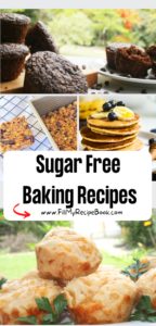 Sugar Free Baking Recipes. Healthy diabetic friendly ideas for desserts using sweetener alternatives and healthy flour for snacks and treats.