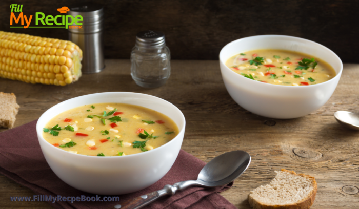 Quick Easy Corn-Chowder Soup recipe that warms and comforts us on cold and rainy days. This recipe only requires basic ingredients from home.