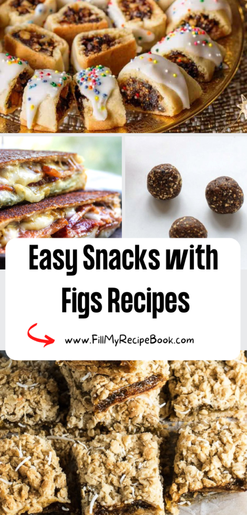 Easy Snacks with Figs Recipes ideas to create. Healthy fresh fig treats with oats and cookies vegan and vegetarian desserts, use as toppings.