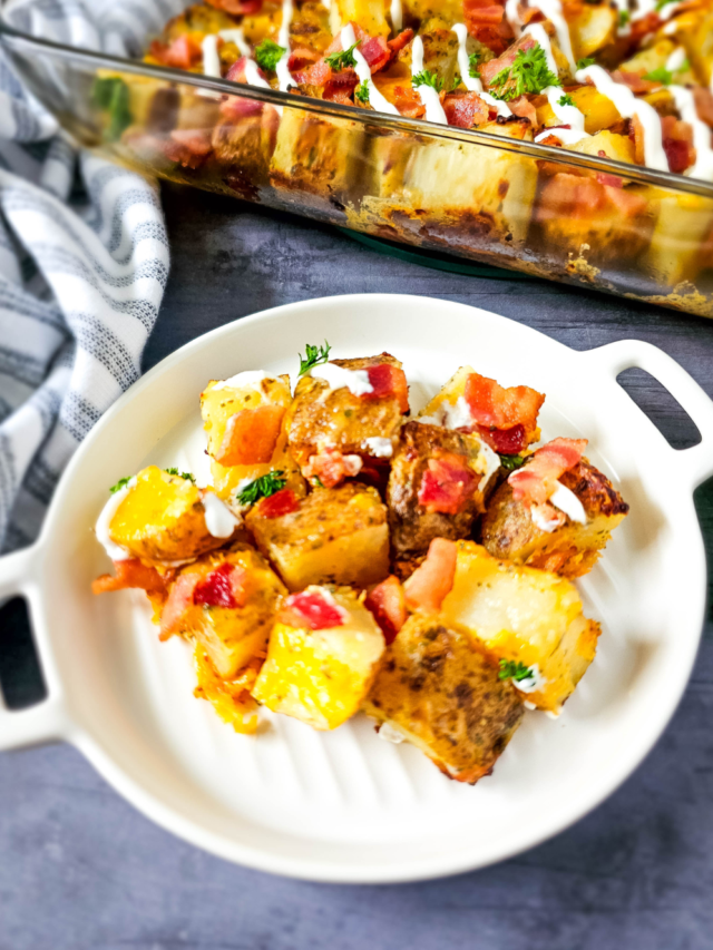 Potato with Bacon cheese Dish