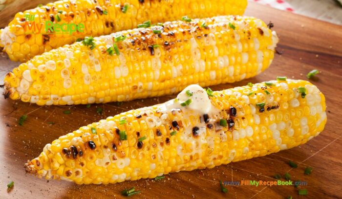 Grilled Corn on a Braai or Barbecue recipe idea for a side dish. Mielies is what the traditional South African call it eaten with butter.