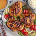 Easy Grilled Chicken Recipe idea. Marinated chicken pieces grilled for unforgettable flavors as a Mexican dish as a meal for family.