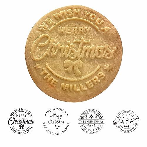 Personalized Christmas Cookie Stamps Christmas Cookie Stamps with Your Last Name Beginner Friendly Christmas Baking Tools Gifts for Baking Lovers