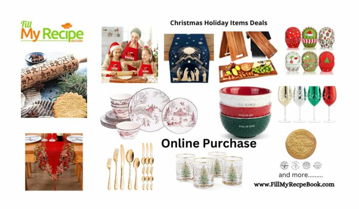 Set your home and table with these items, for Christmas Holiday Items Deals. From baking to cutlery, dishes. Happy Christmas.