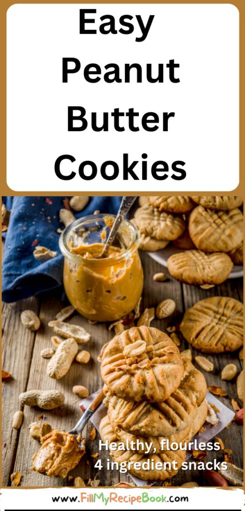 Make these Easy Peanut Butter Cookies recipe in bulk as they will be eaten fast. They are flourless biscuits with just four ingredients.