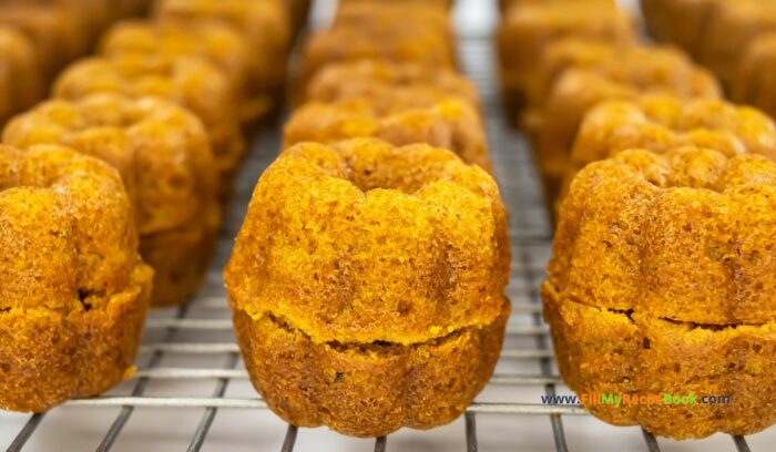 setting them up, These Mini Pumpkin Bundt Cakes recipe are spicy and made from scratch. An easy bake,  with vanilla butter icing, makes a moist dessert.