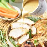 Grab this easy moist tender Roasted Turkey Breast Recipe with a marinade idea for Thanksgiving or any meal, for lunch or dinner with sides.