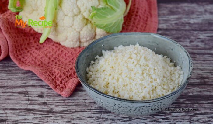 Learn how to cook this Simple Cauliflower Rice Recipe. Its impossible to not get it right, as a healthy vegetable side dish with main meals.