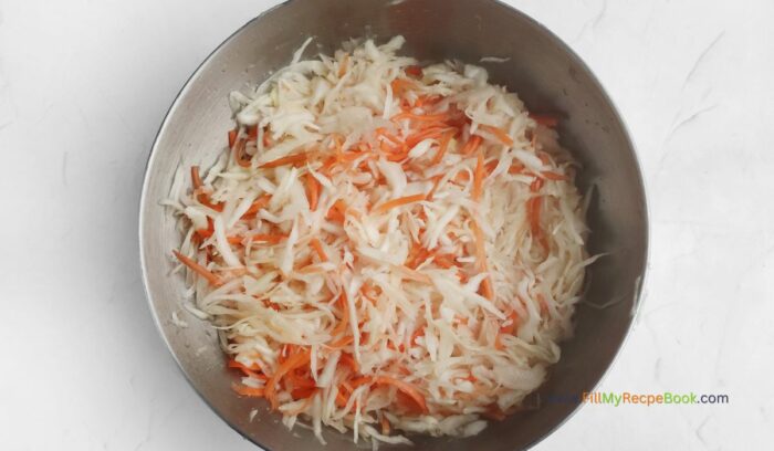 a mixture of carrot and cabbage for, Easy Homemade Healthy Sauerkraut Recipe. Best idea for fermenting vegetables provides health benefits through probiotics that boost digestion.