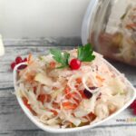 Easy Homemade Healthy Sauerkraut Recipe. Best idea for fermenting vegetables provides health benefits through probiotics that boost digestion.