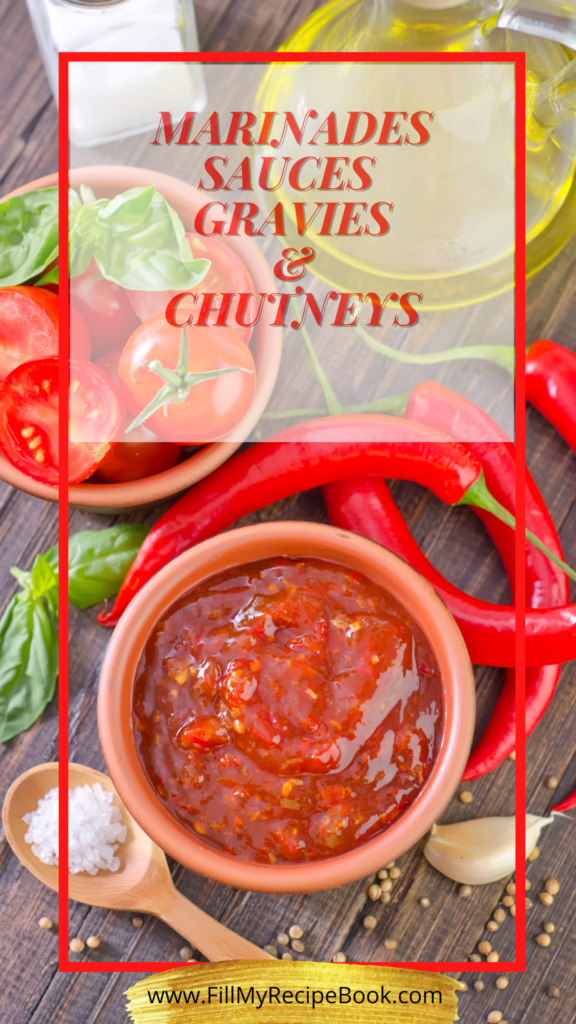 Marinade Sauces Gravies and Chutneys