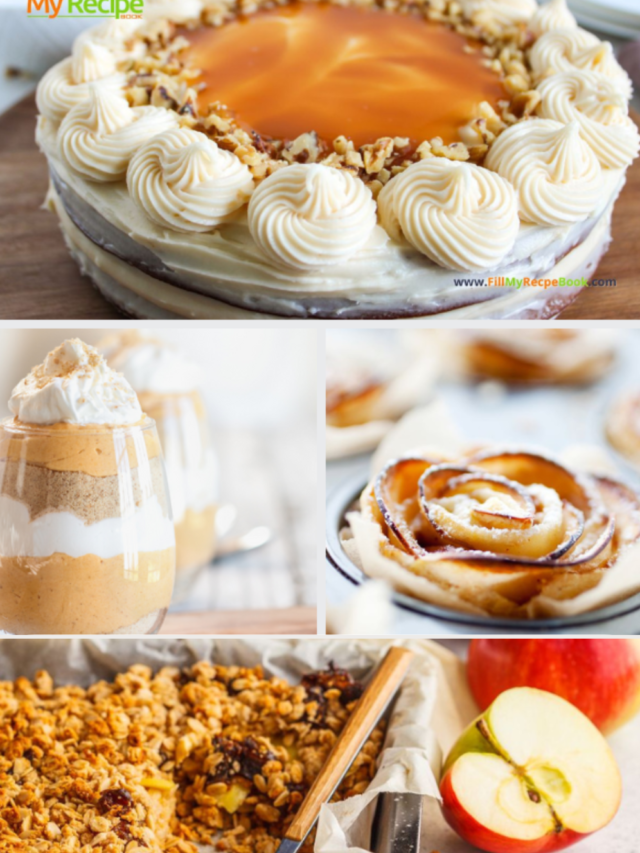 Thanksgiving Dessert Recipes Ideas to create. Easy traditional pies or tarts, pumpkin treats , parfait, apple bakes, snacks for kids and all.