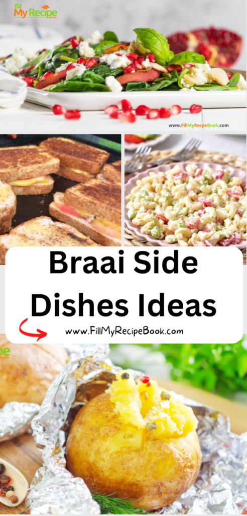 Best braai side dishes ideas for winter or summer. Easy cold salads or warm vegetable dishes ideas to accompany a barbeque for family.