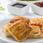 Delicious Puff Pastry Jam Snacks recipe idea. Easy to make buttery flaky puff pastry tarts with jam for dessert and tea time treats for all.