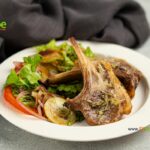 Simple Roasted Lamb Chops recipe for a lunch or dinner. An easy oven bake idea without searing, marinated with herbs for tender chops.