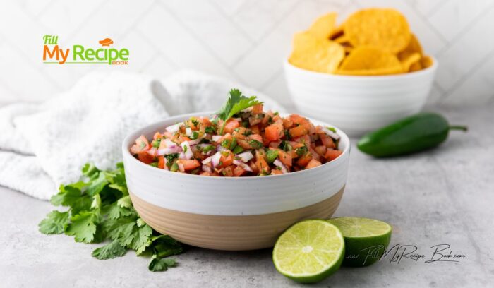 Easy Tomato Salsa Recipe idea. Create a delightful homemade salsa, this healthy side dish finely chopped and seasoned to perfection.