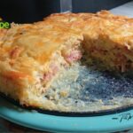 Hash Brown Bacon Mushroom Quiche and onion recipe for breakfast or brunch. An easy recipe to make with a potato crust, rather than pastry.