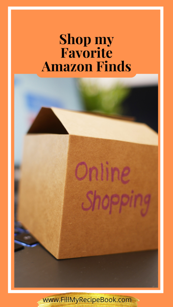 Shop my Favorite Amazon Finds to purchase online. The kitchen appliances and décor will suit the recipes you bake, something different. You may also get any other items for the house hold and kitchen.