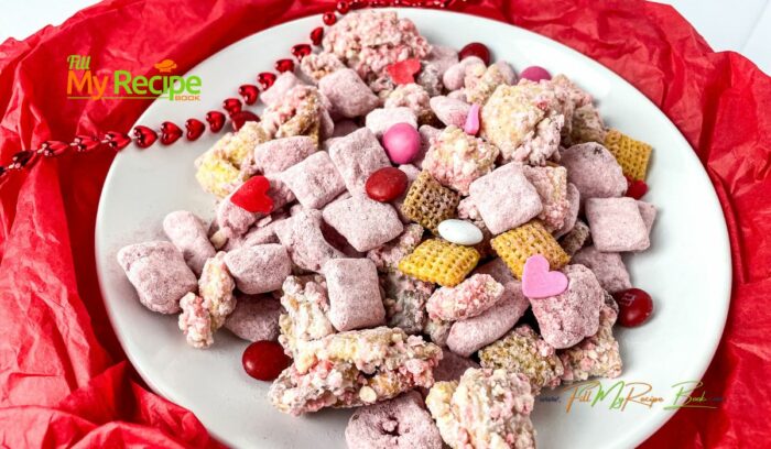 Make this pleasing Strawberry Crunch Chex Party Mix recipe idea for any occasion. Simple no bake snacks bursting with flavor and crunch.