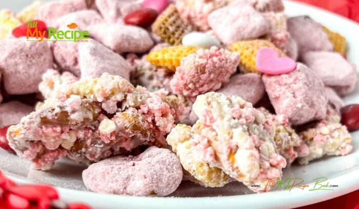 Make this pleasing Strawberry Crunch Chex Party Mix recipe idea for any occasion. Simple no bake snacks bursting with flavor and crunch.