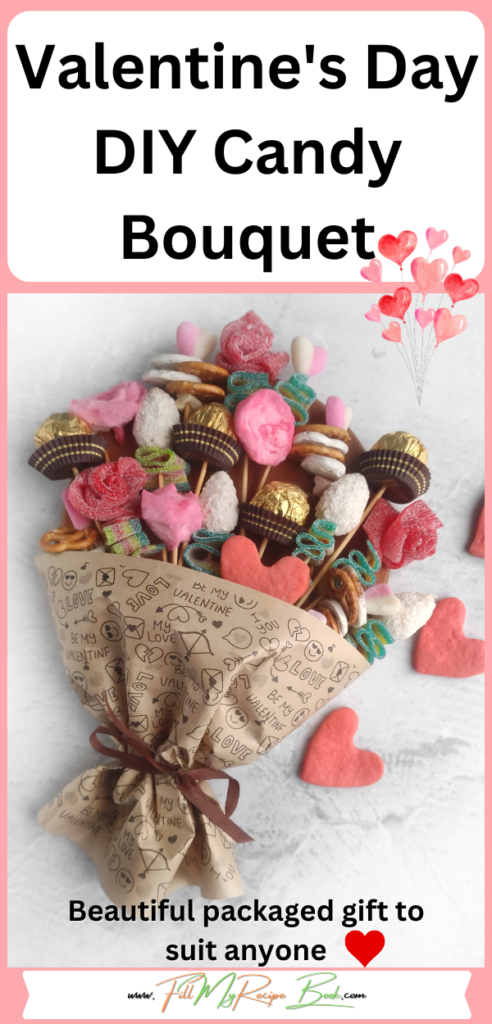 Learn how to make a Valentine's Day DIY Candy Bouquet idea to create for a special someone. A beautiful packaged gift to suit anyone.