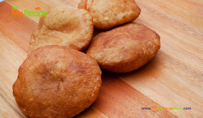 Quick No Yeast Vetkoek Recipe idea. Crispy South African mouth watering vetkoek made with baking powder fried in hot oil for a meal.