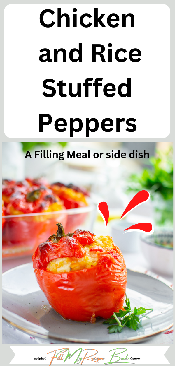 Chicken and Rice Stuffed Peppers recipe makes a delicious weeknight dinner with the vegetables and easy meal for 6 in just 30 minutes.