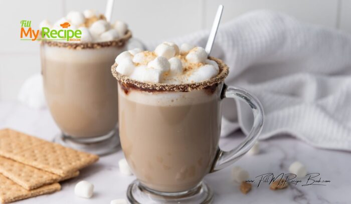 Top It Off  with a garnish with mini marshmallows and a sprinkle of extra graham cracker crumbs.