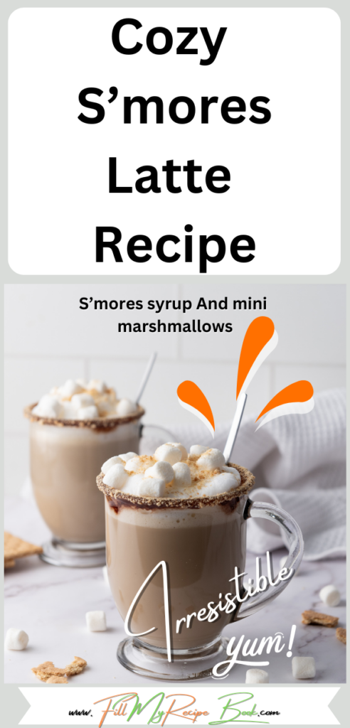 Try this easy Cozy S’mores Latte recipe for a comforting beverage. It combines coffee and chocolate with warm milk, topped off with delightful mini marshmallows.