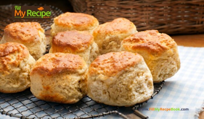 Easy Plain Scone Recipe. The best simple basic recipe mix that make the best delicious tea time snack or dessert with jam and cream.