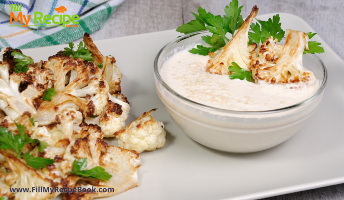 Oven Roasted Cauliflower Florets recipe. A sheet pan oven bake idea for caramalized bites of cauliflower for a delicious veggie for meals.