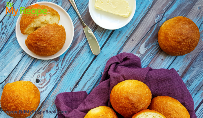 Homemade Lunch Rolls. These homemade rolls or buns can be baked to use for a hamburger or a starter for a lunch.