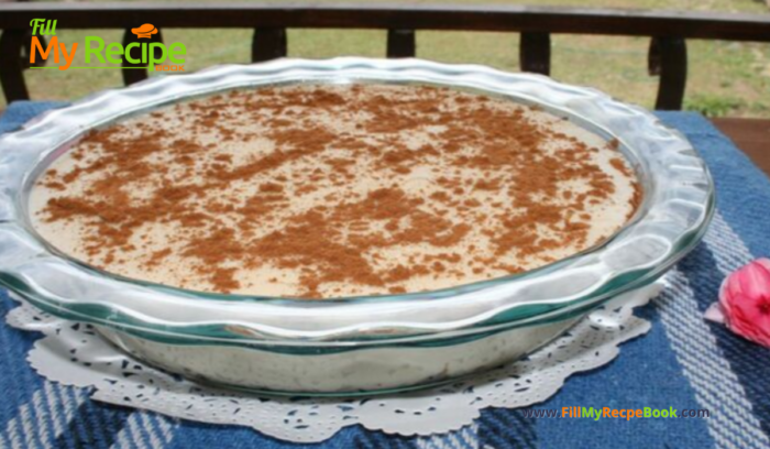 Best Homemade Milk Tart a no bake recipe,  made with biscuit base with butter and cinnamon, is so yummy for a dessert or tea time treat.