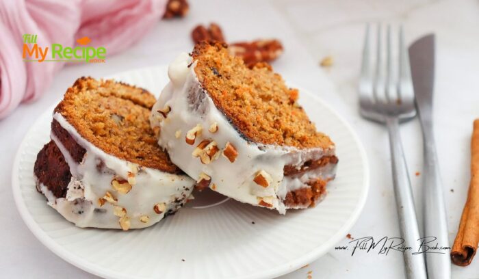 Serve sliced and enjoy your delicious Carrot Cake Bundt Cake.