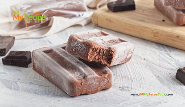 Healthy Chocolate Fudgsicles Recipe that is gluten free and vegan friendly. Easy homemade cold treat, made with coconut milk, coffee.