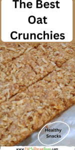 Bake The Best Oat Crunchies recipe idea with coconut and honey. Easy and healthy oatmeal or jungle oats South African family snacks.