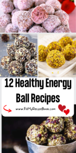 12 Healthy Energy Ball Recipes ideas. Easy No Bake protein energy balls with different flavors for each ones taste, a snack or breakfast food.