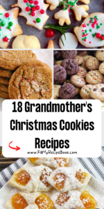 18 Grandmother's Christmas Cookies Recipes. Easy traditional ideas for decorated holiday cookies and biscuits that families love.